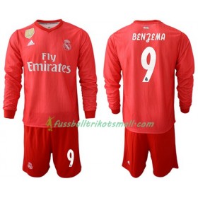 Fußballtrikots Real Madrid Benzema 9 Kinder 2018-2019 Langarm Ausweichtrikot kaufen